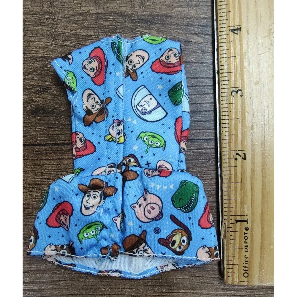 Barbie Toy Story Blue Character Print Casual Dress for 11 in Fashion Doll Z32